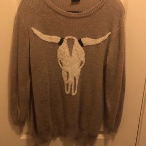 Cow Skull Sweater